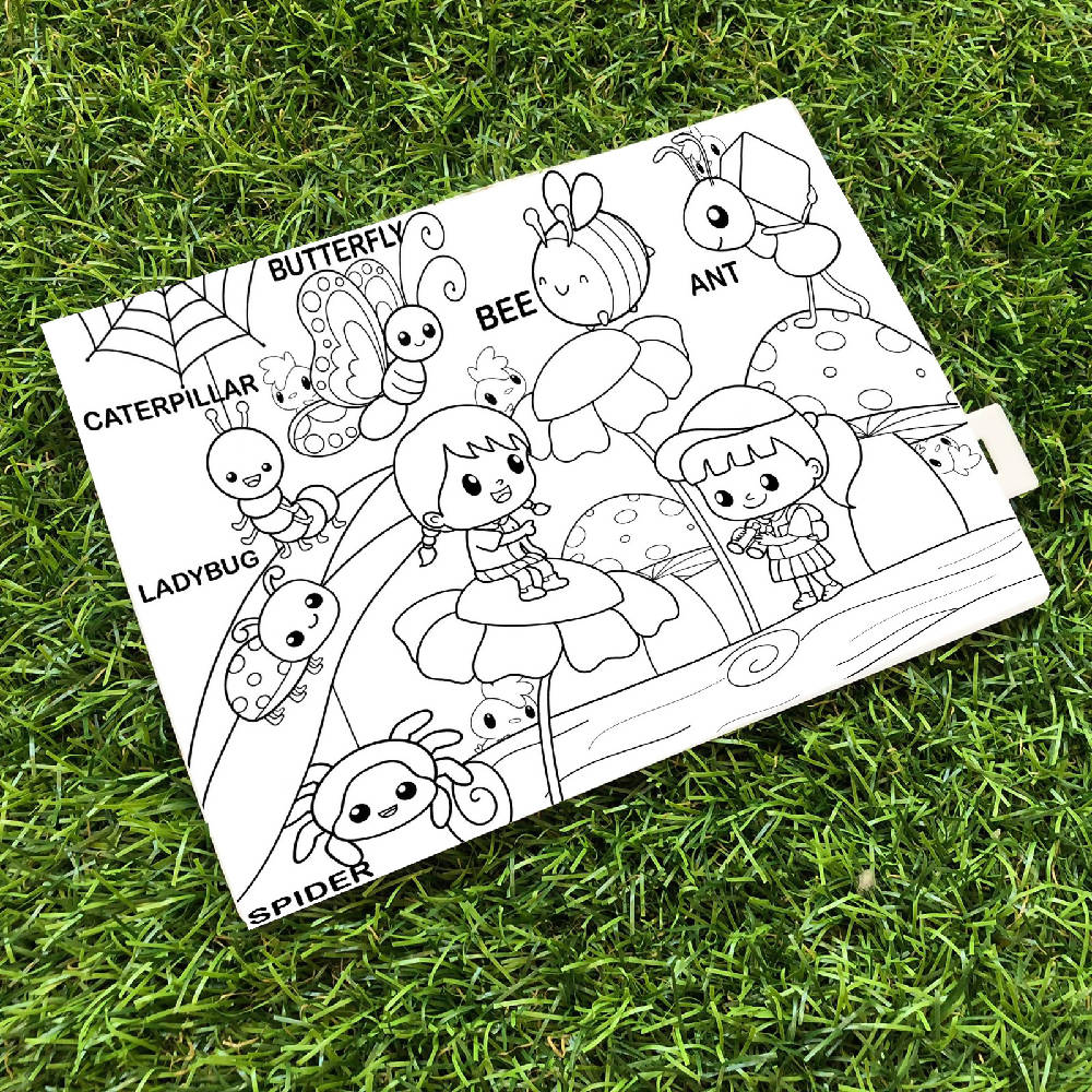 Reusable Silicone Colouring Mat by Our Button Nose 20cm x 15cm – World of Crawlier - WERONE