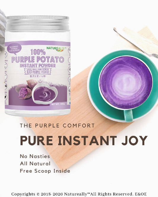 NATUREALLY™ Purple Potato Powder (No Sugar, Salt and MSG Added) 200g. FREE SCOOP INSIDE! - WERONE