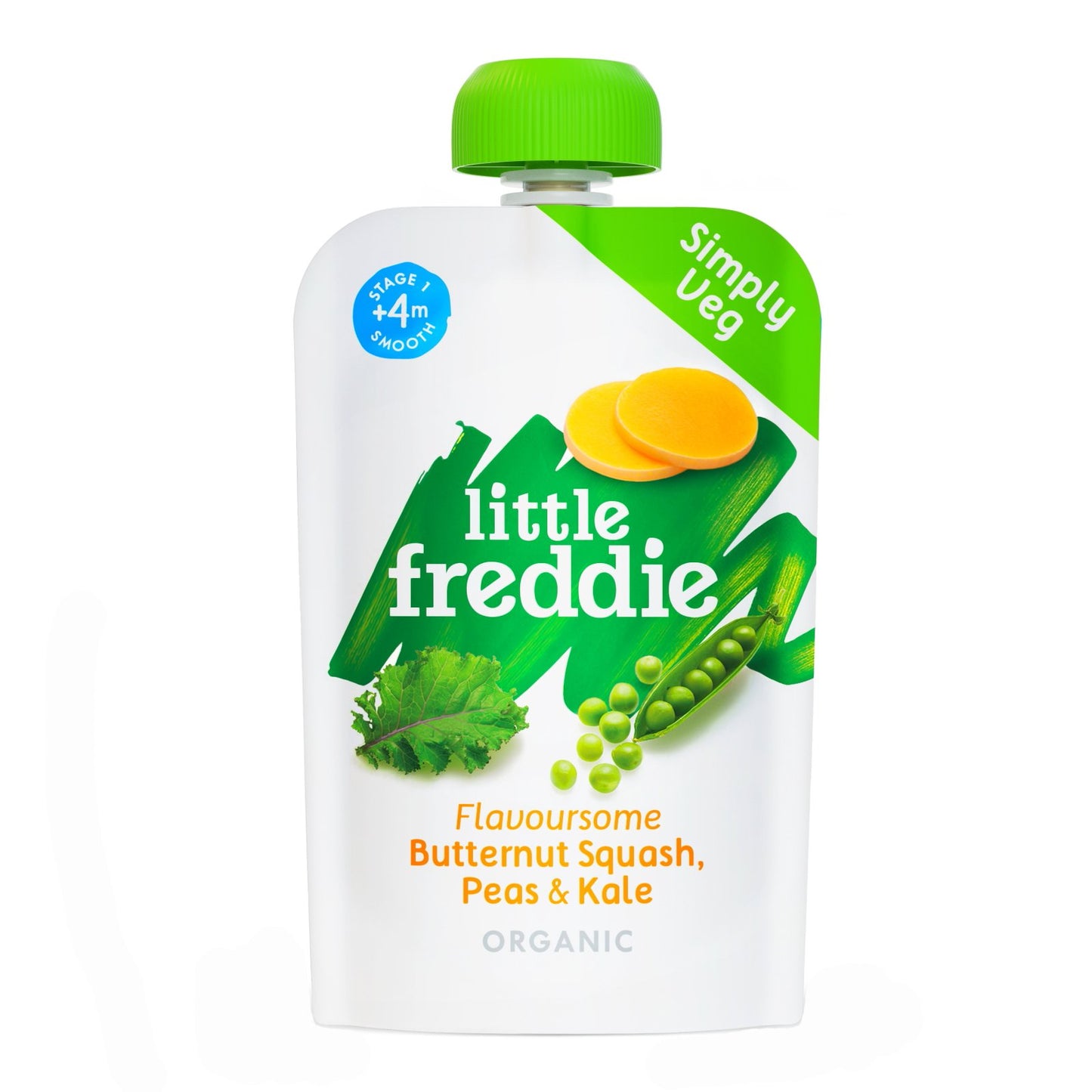 Little Freddie Flavoursome Butternut , Peas & Kale - 100g - WERONE