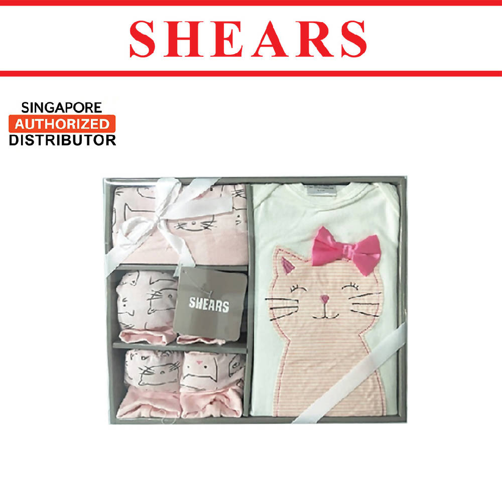 Shears Baby Gift Set Toddler Clothing 4 Pcs Muji Gift Set Cat - WERONE