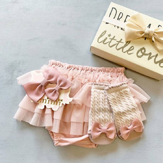 Marshmallow Pink Baby Girl Set [Made In Japan] - WERONE