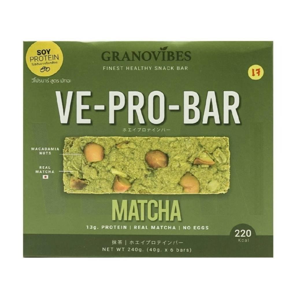 Granovibes VE-Pro-Bar [Matcha] 40g x 6 - WERONE