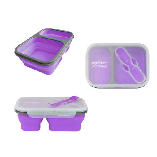Adventure World Foldable Lunchbox (Purple) - WERONE