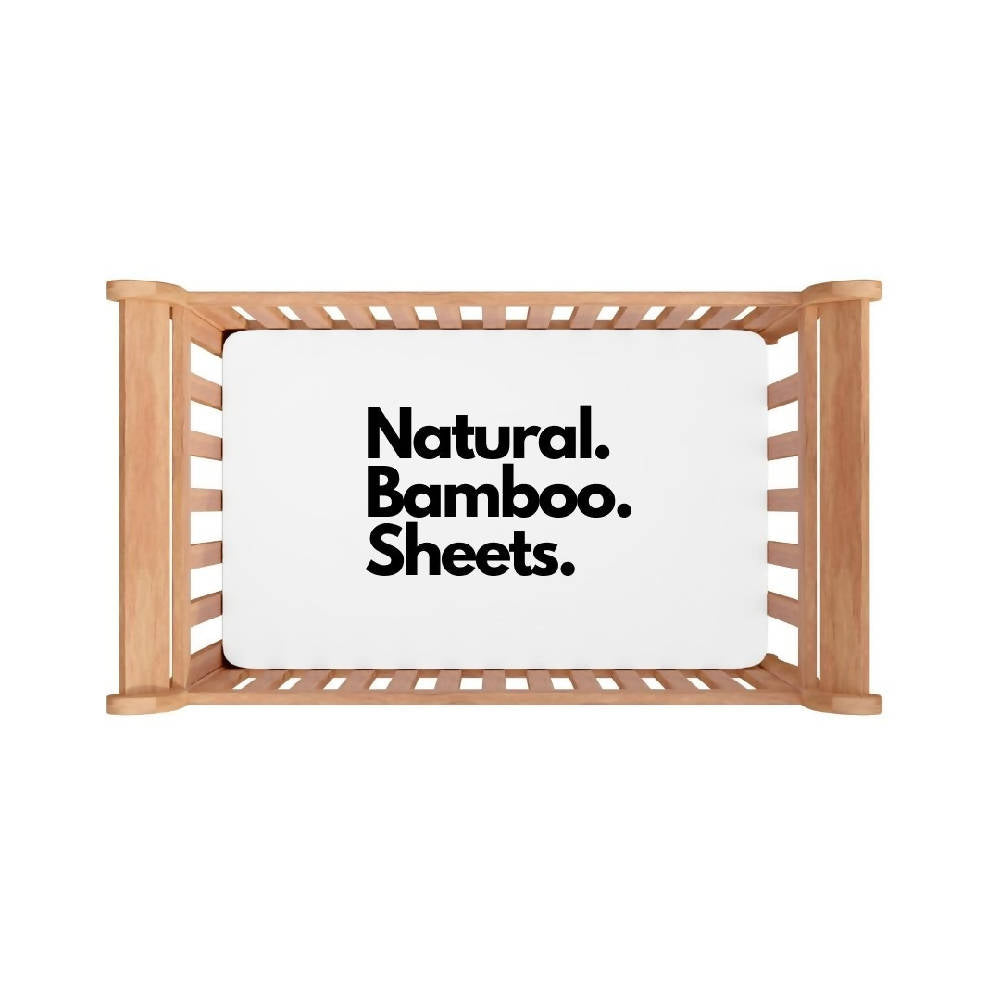 Baby Cot Natural Bamboo Sheet - WERONE