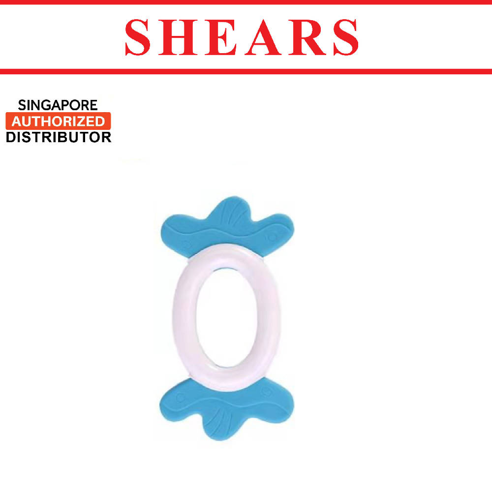 Shears Baby Soft Toy Toddler Teether Toy CANDY BLUE - WERONE