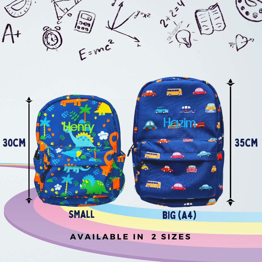 Little Vehicles Personalised Backpack