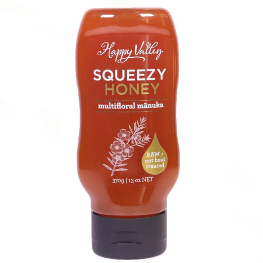 Happy Valley Squeezy Honey - Multifloral Manuka (370g) - WERONE