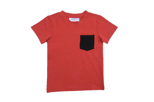 Ryyan V-neck T-shirt - Red - WERONE