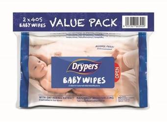Drypers Baby Care Baby Wipes 40s x 2 - WERONE