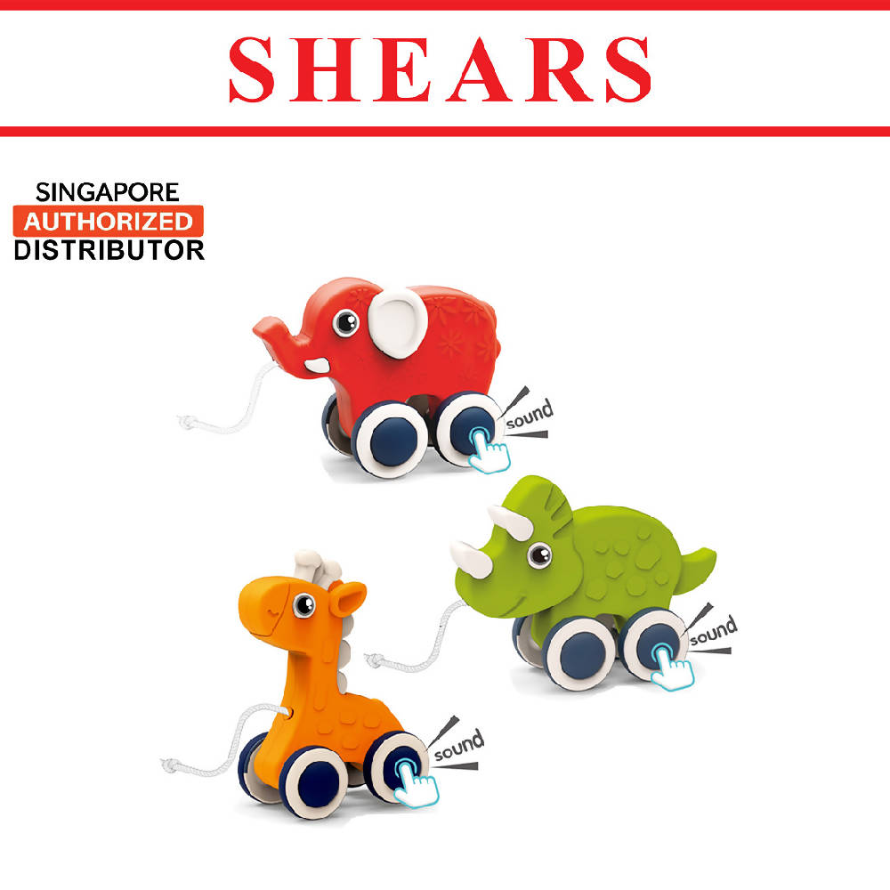 Shears Baby Pull Toy Toddler Pull Drag Toy Green Dino - WERONE