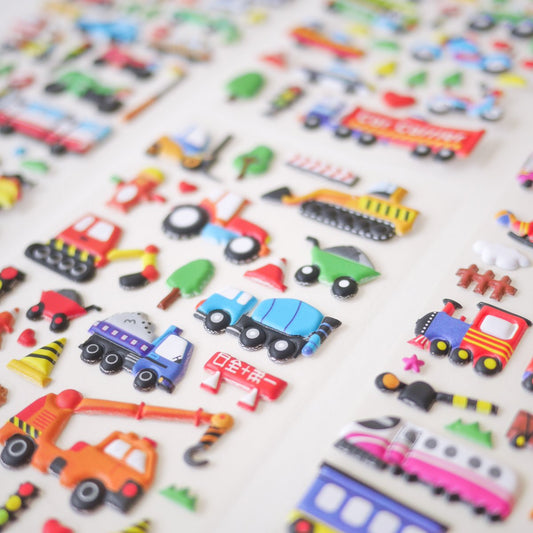 Transportation Puffy Stickers II (Set of 4) - WERONE