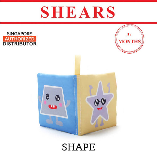 Shears Baby Cloth Book Toddler Learning Book Cognitive CUTE SHAPE - WERONE