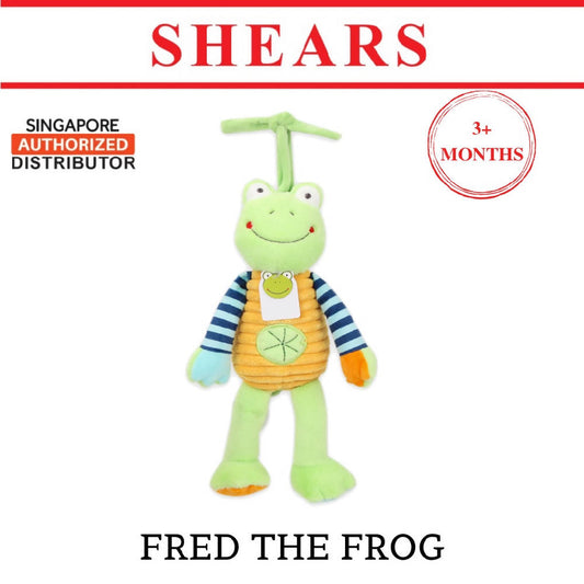 Shears Baby Toy Toddler Soft Toy Musical PullString FRED THE FROG - WERONE