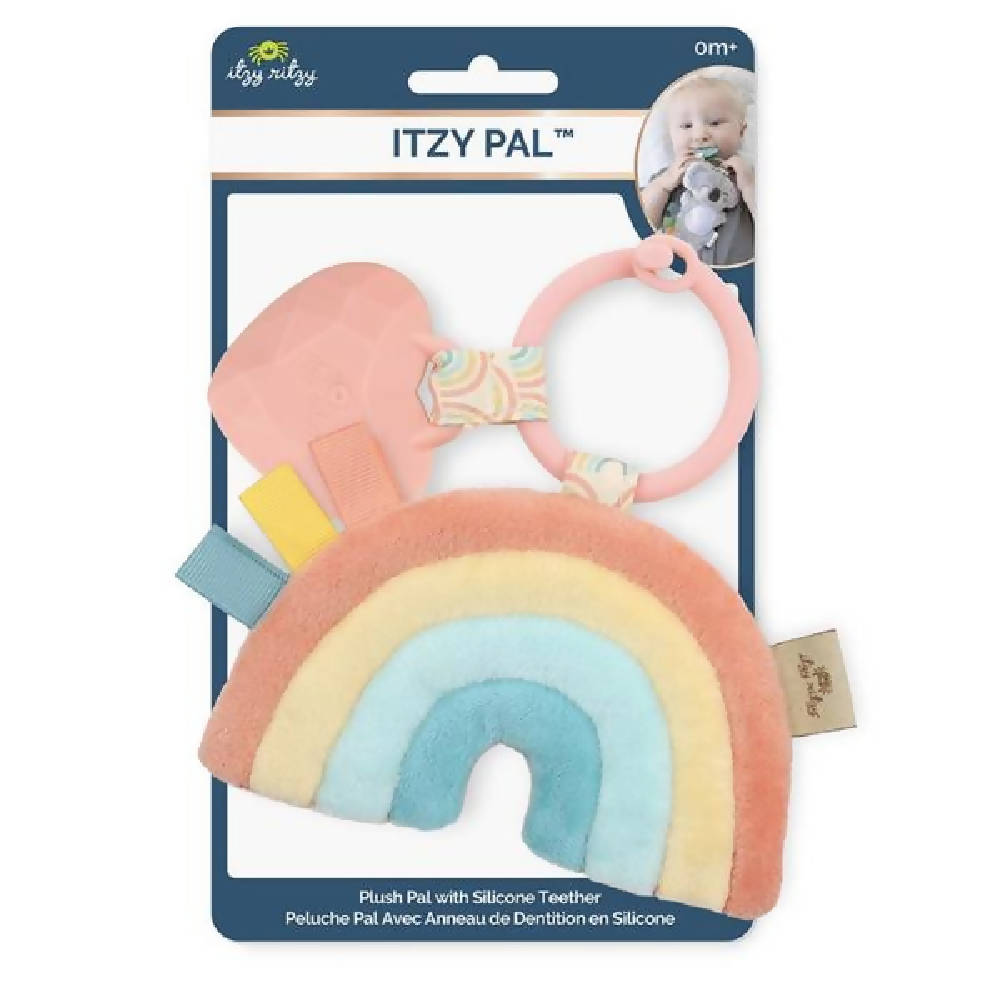 Rainbow Itzy Pal Plush + Teether - WERONE