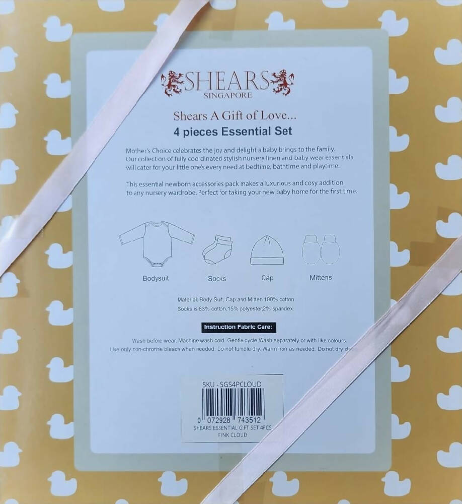 Shears Baby Gift Set Essential 4 Pcs Gift Set Ideal for Newborn PINK CLOUD - WERONE