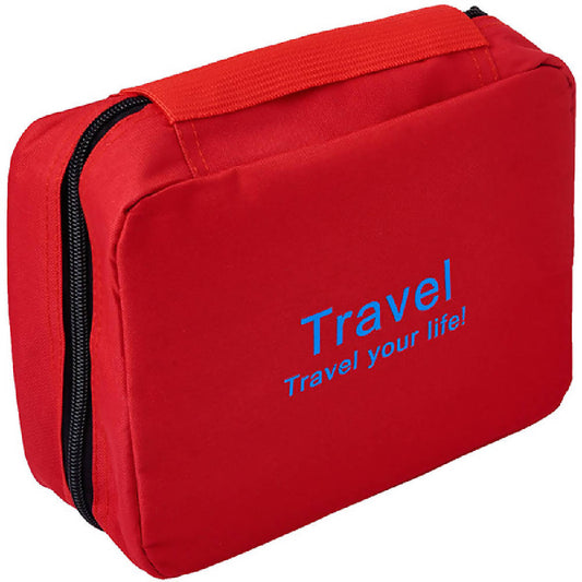 Adventure World Travel Toiletries Bag (Red) - WERONE