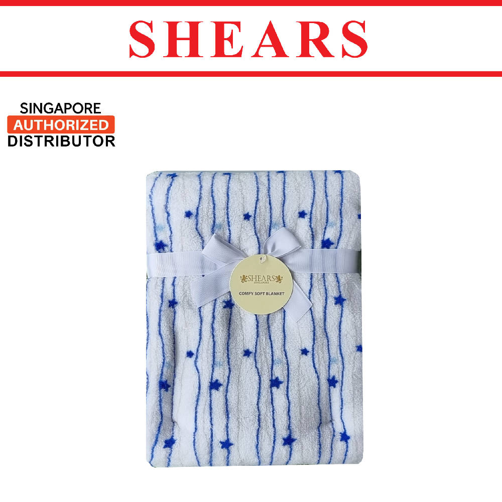 Shears Blanket Comfy Soft Blanket Blue Star - WERONE