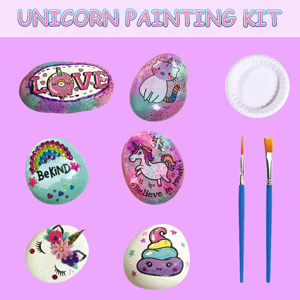 Rock Painting for kids Unicorn - WERONE