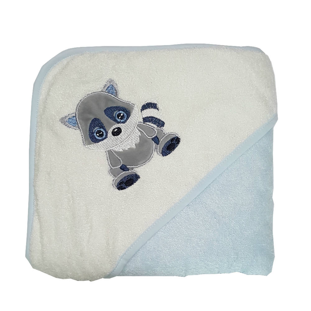 Bebe Bamboo Hooded Towel - Raccoon - WERONE