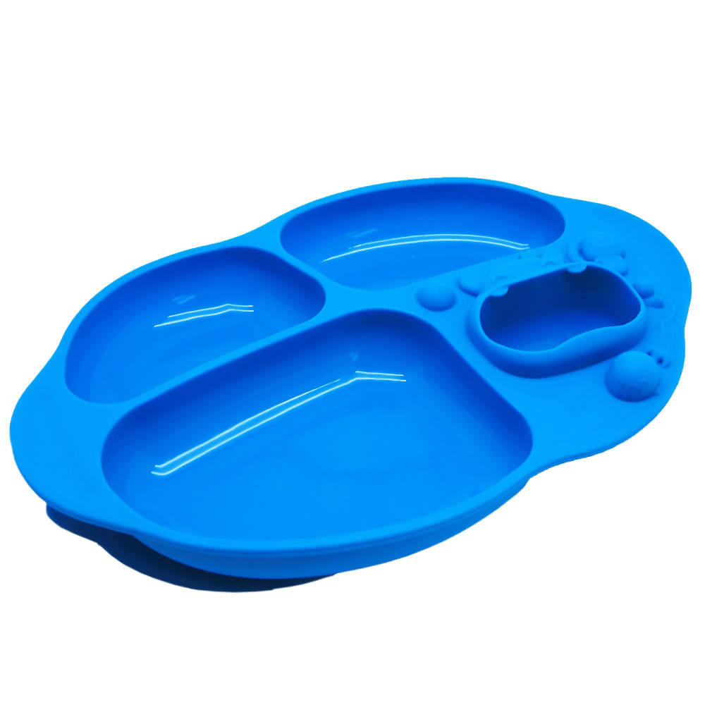 Marcus & Marcus Yummy Dips Suction Divided Plate - Lucas - WERONE