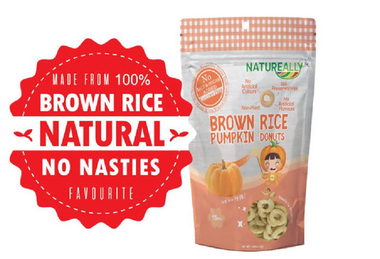 NATUREALLY™ Brown Rice On The Go Puff Pumpkin Donuts (No Sugar, Salt and MSG Added) 30g - WERONE