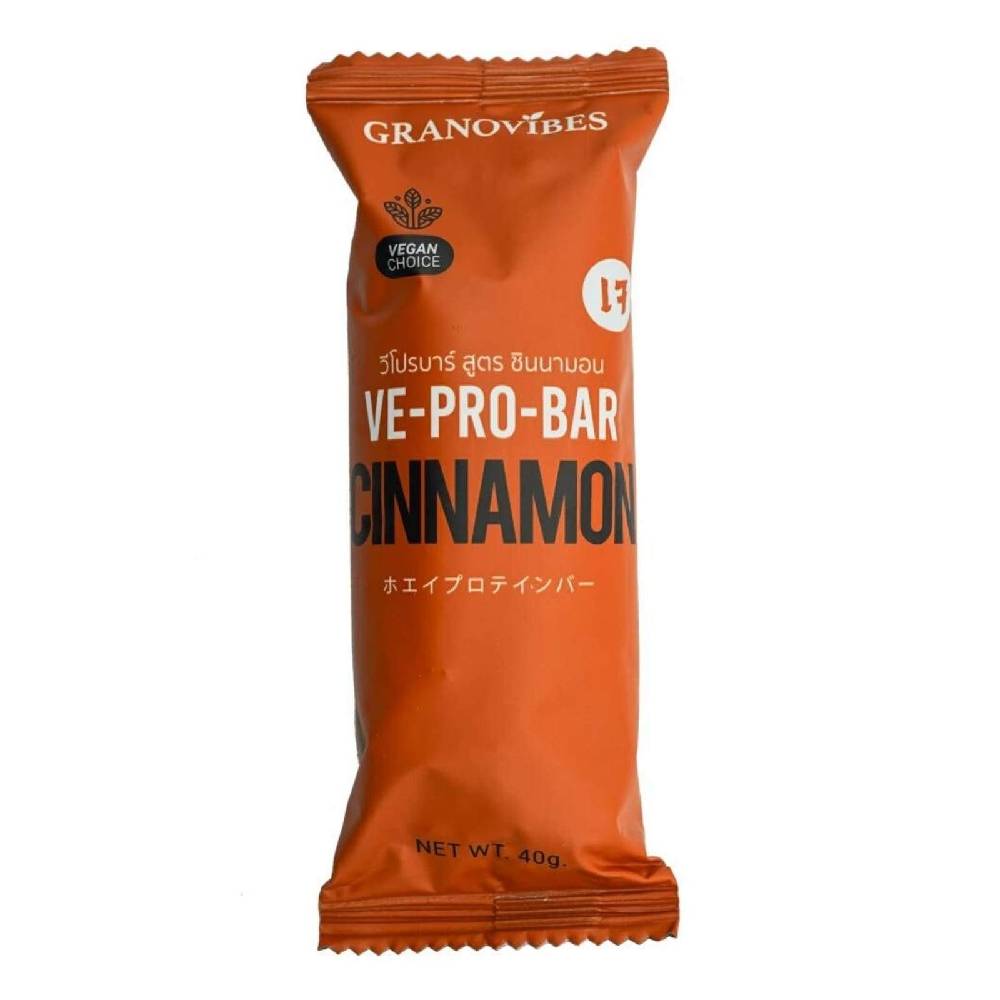 Granovibes Ve-Pro-Bar [Cinnamon] 40g - WERONE