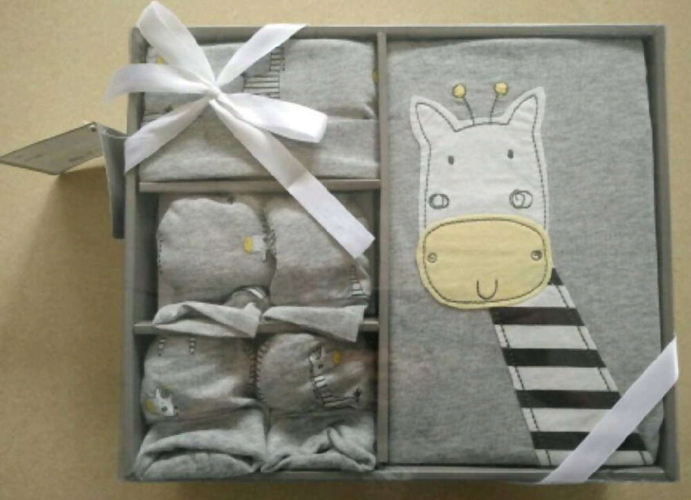 Shears Muji Gift Set 4 PCS Gift Set Grey Front Face Giraffe SGM4G1 - WERONE