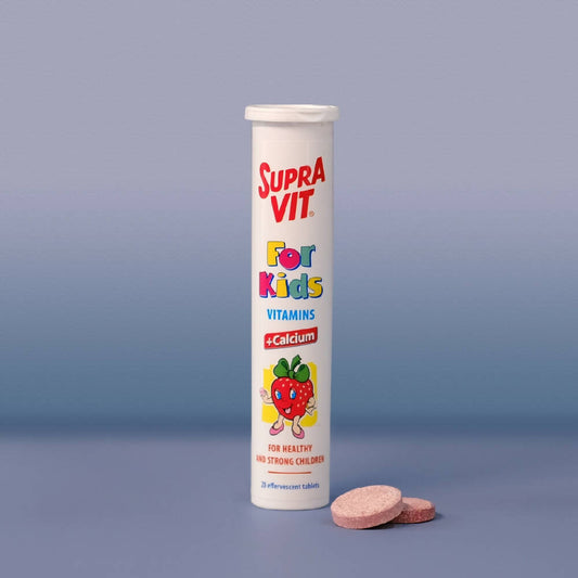 Supravit For Kids Strawberry Effervescent Tablets 20s