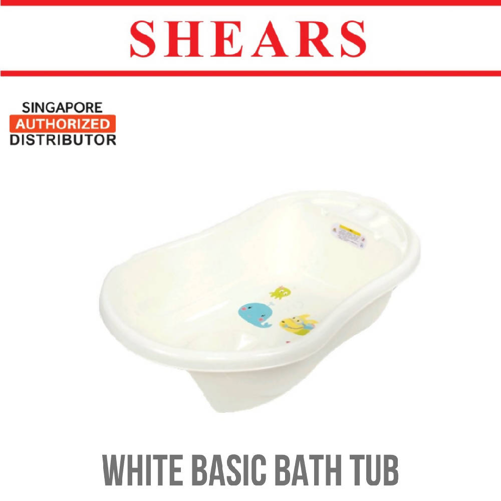 SHEARS BABY BASIC BATH TUB PP ECO FRIENDLY SBT3812 WHITE - WERONE