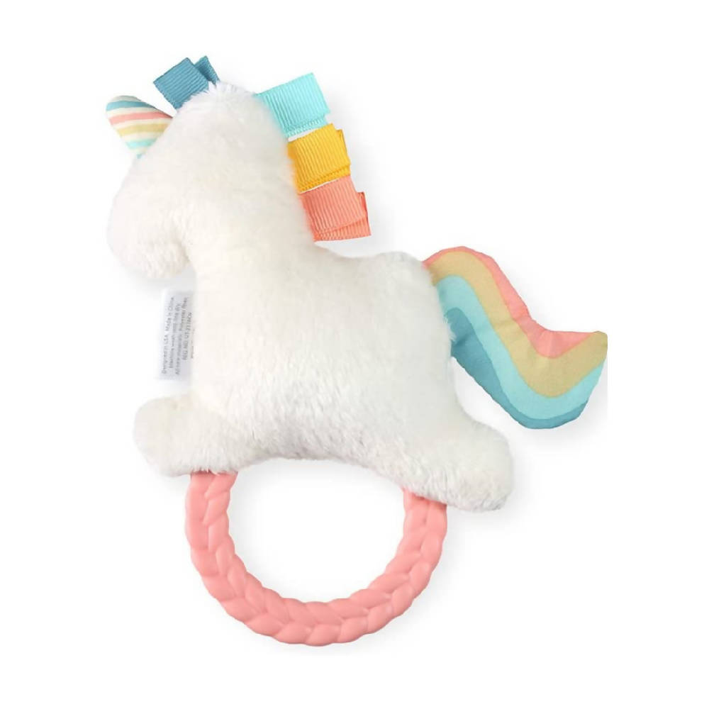 Ritzy Rattle Pal™ – Plush Rattle Pal With Teether - Unicorn - WERONE