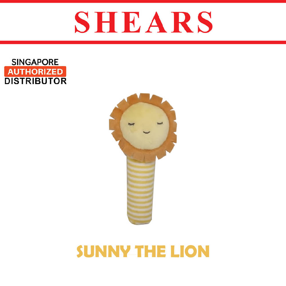 Shears Baby Soft Toy Toddler Squeaker Toy Sunny the Lion - WERONE